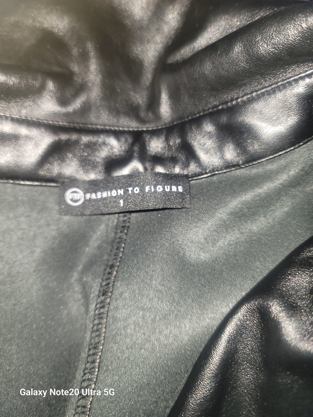 Fashion to Figure Black Faux Leather Jacket